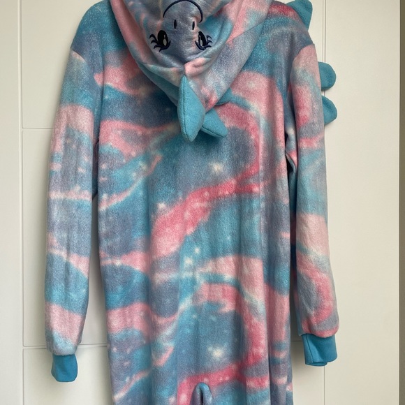 2 onesie Unicorn sleepers, perfect for sleepovers or twins! EUC both Girl 10/12 - Picture 3 of 5